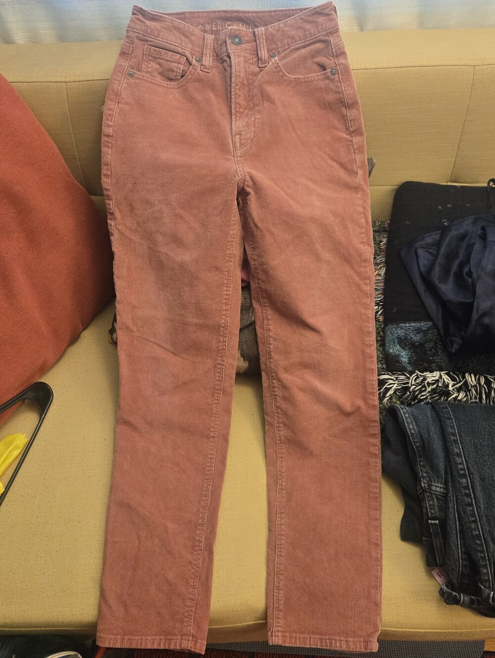 American Eagle Burnt Orange Corduroy Jeans